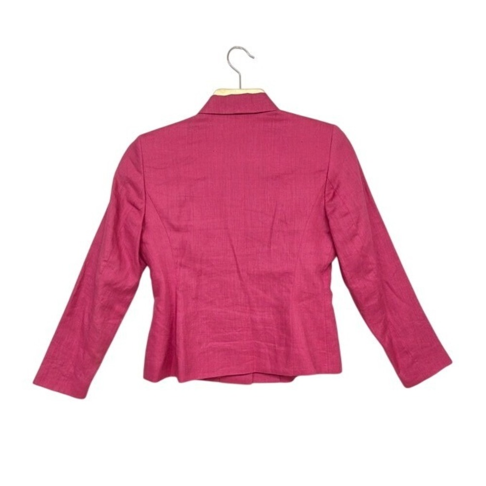 Style & Co Petite 2P Linen Blazer Pink Tailored Lightweight Jacket - Picture 2 of 5